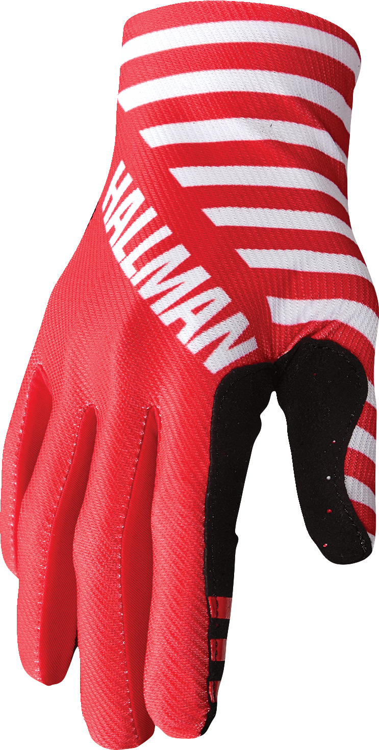 THOR Mainstay Gloves - Slice - White/Red - Medium 3330-7293