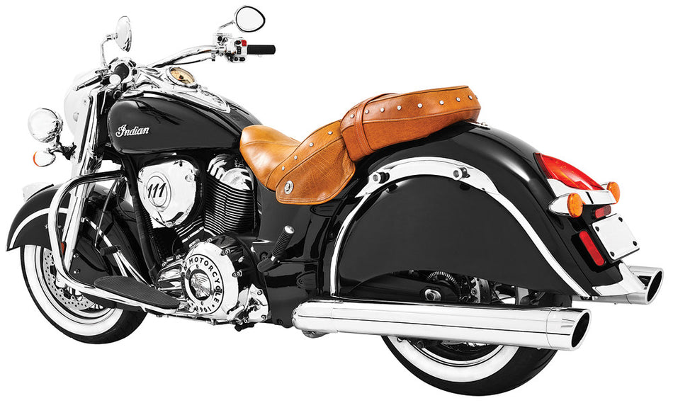 FREEDOM Liberty Slip-Ons 4" Chrome W/Chrome Tip `14-20 Indian IN00028