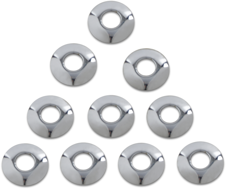 EASTERN MOTORCYCLE PARTS Cup Washers - Chrome - 1/2" ID K-2-938