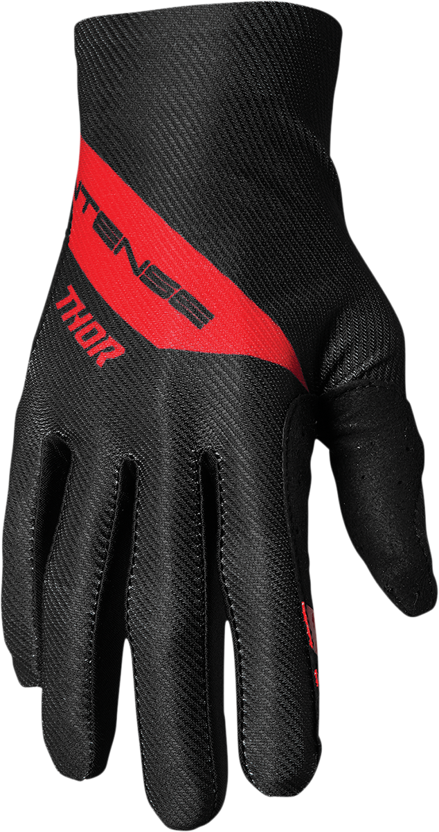 THOR Intense Dart Gloves - Black/Red - Medium 3360-0052