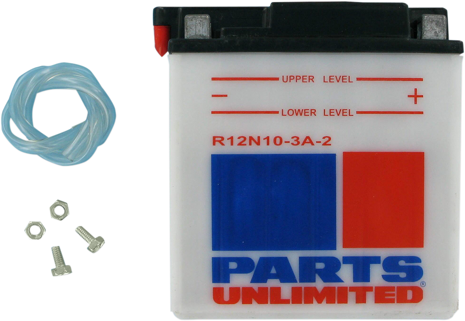 Parts Unlimited Conventional Battery 12n10-3a-2