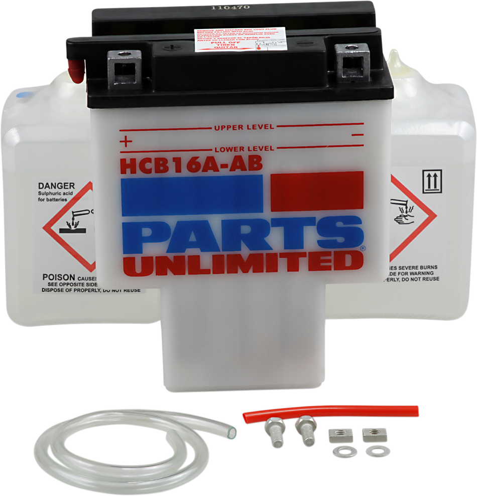 Parts Unlimited Battery - Hyb16a-Ab Hcb16a-Ab-Fp