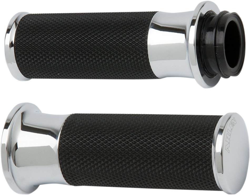 ARLEN NESS Grips - Smoothie - Cable - Chrome 07-320