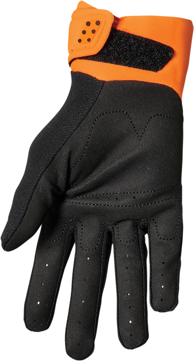 THOR Youth Spectrum Gloves - Orange/Black - 2XS 3332-1612