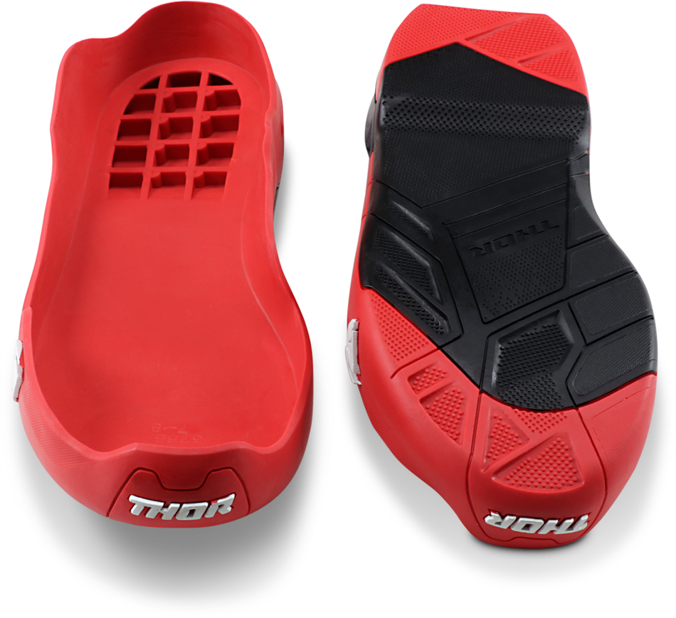 THOR Radial Boots Replacement Outsoles - Black/Red - Size 10 3430-0909