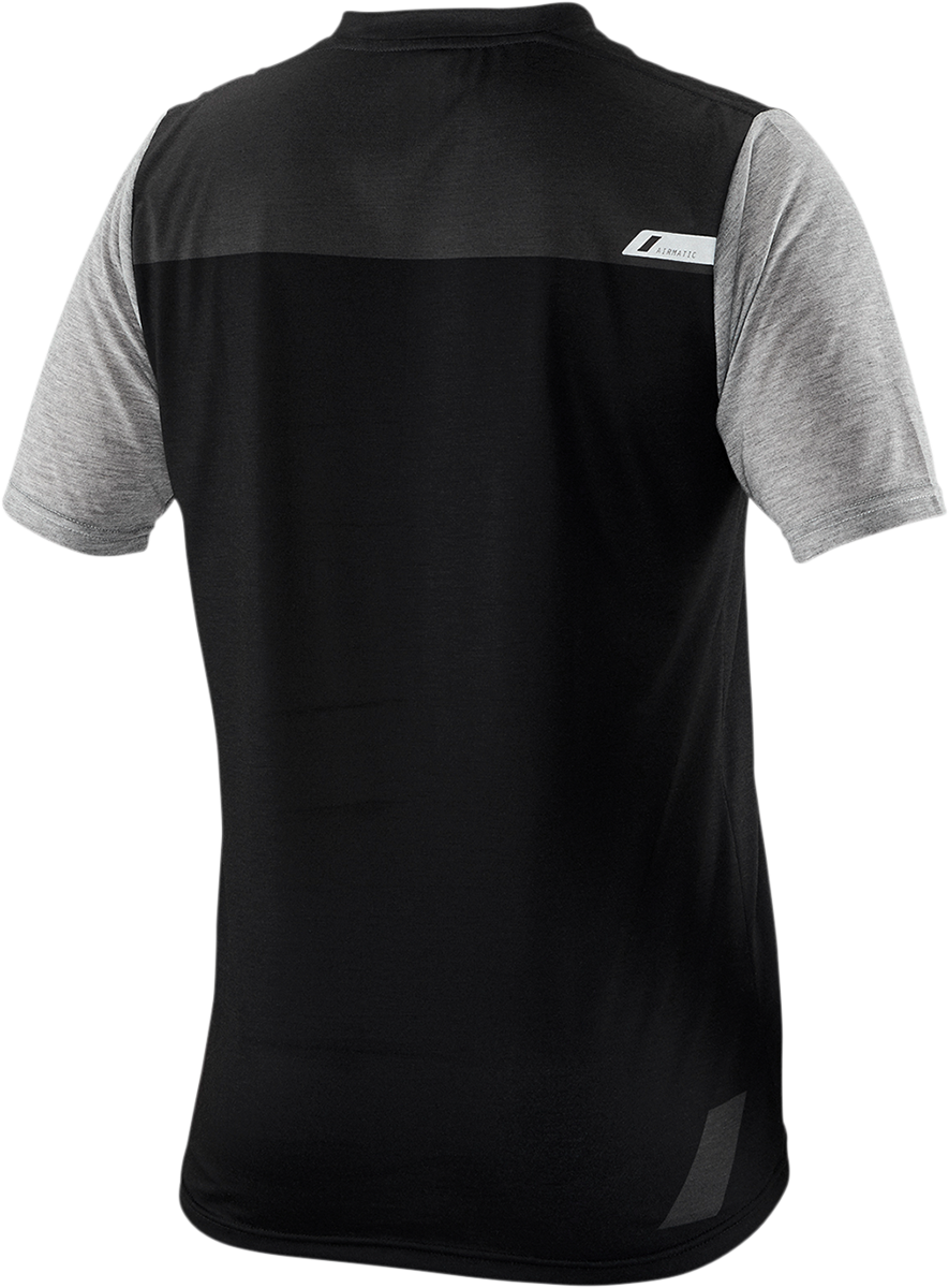 100% Airmatic Jersey - Short-Sleeve - Black/Charcoal - Small 41312-057-10