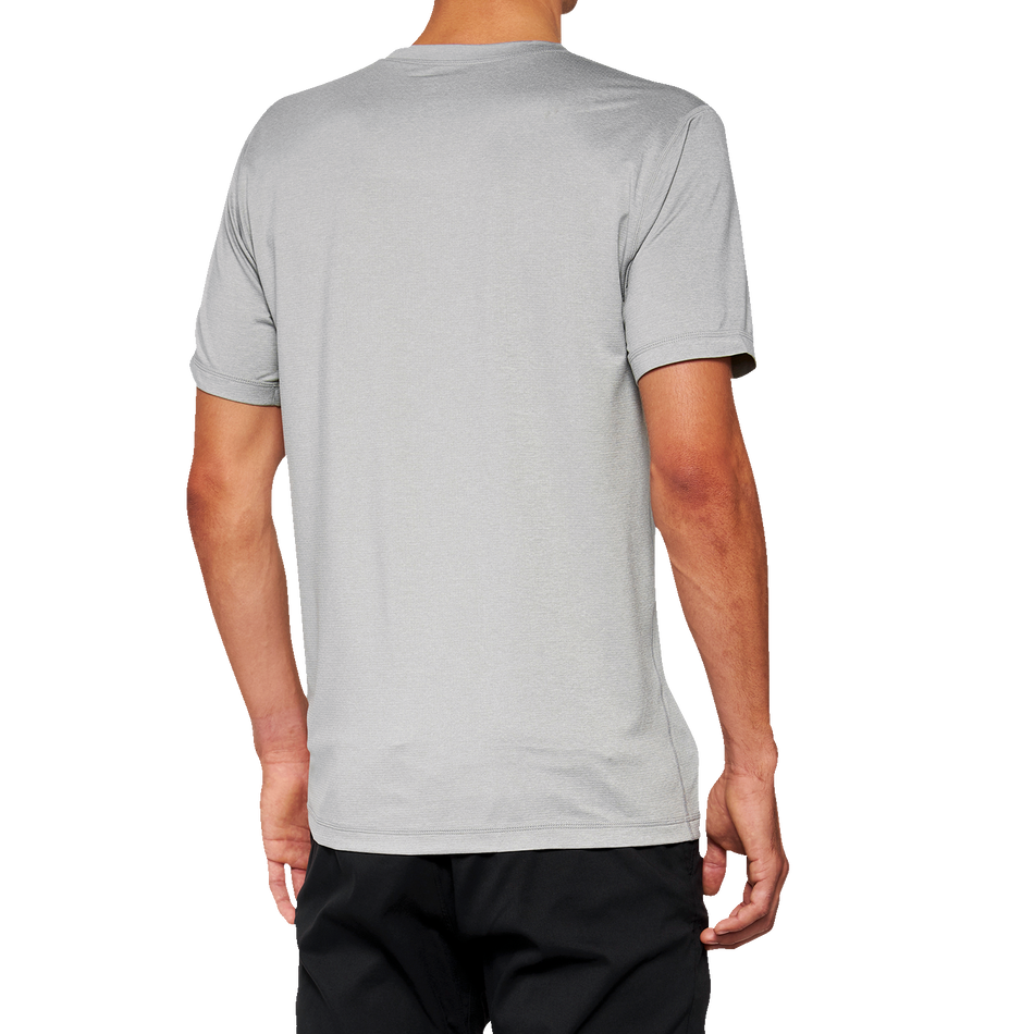 100% Mission Athletic T-Shirt - Gray - Medium 20014-00006