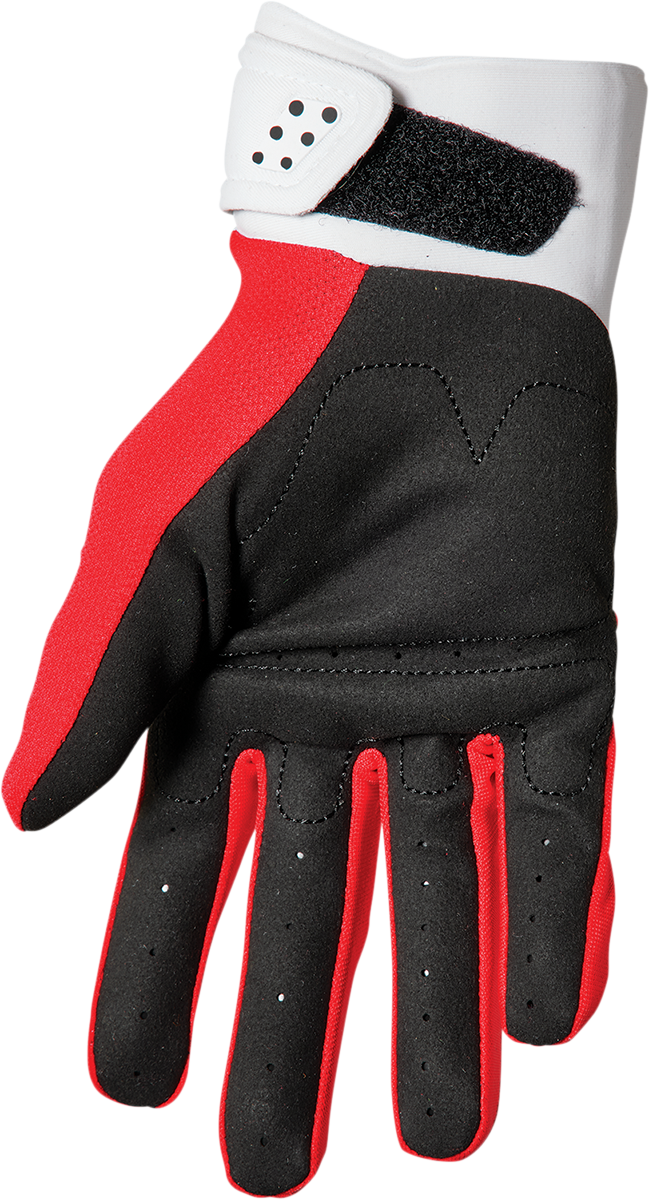 THOR Youth Spectrum Gloves - Red/White - 2XS 3332-1607