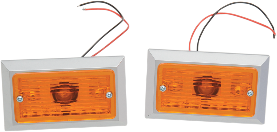 CHRIS PRODUCTS Marker Lights - Dual Filament - Amber 0814A-2
