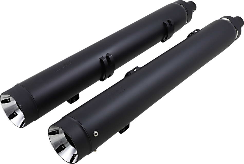SUPERTRAPP Mufflers - Black - Indian Touring with Luggage 147-21770