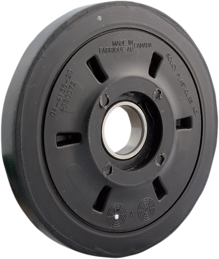 KIMPEX Idler Wheel with Bearing 6004-2RS - Black - 135 mm OD x 25 mm ID 298991