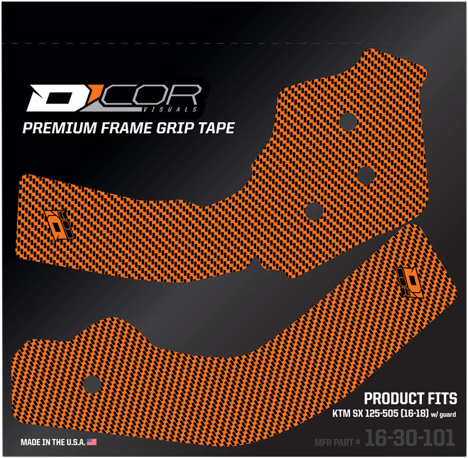 D'COR VISUALS Frame Grip Tape - Orange - KTM 16-30-101
