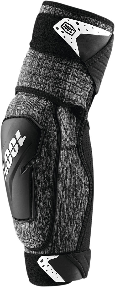 100% Fortis Elbow Guards - Gray/Black - L/XL 70006-00004