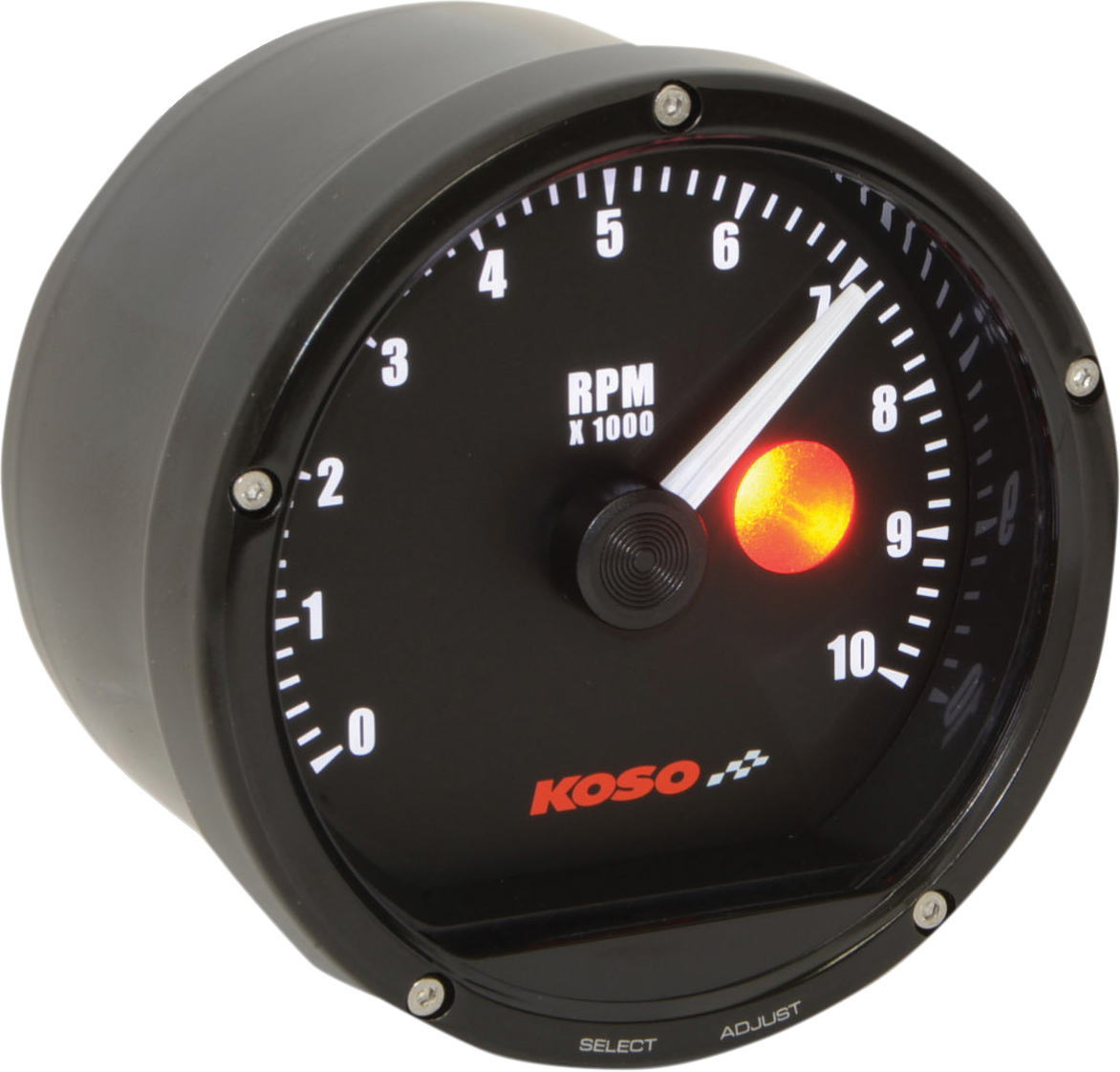 Koso - Tacho electronical complete with bracket - 48 mm - Cycleworld