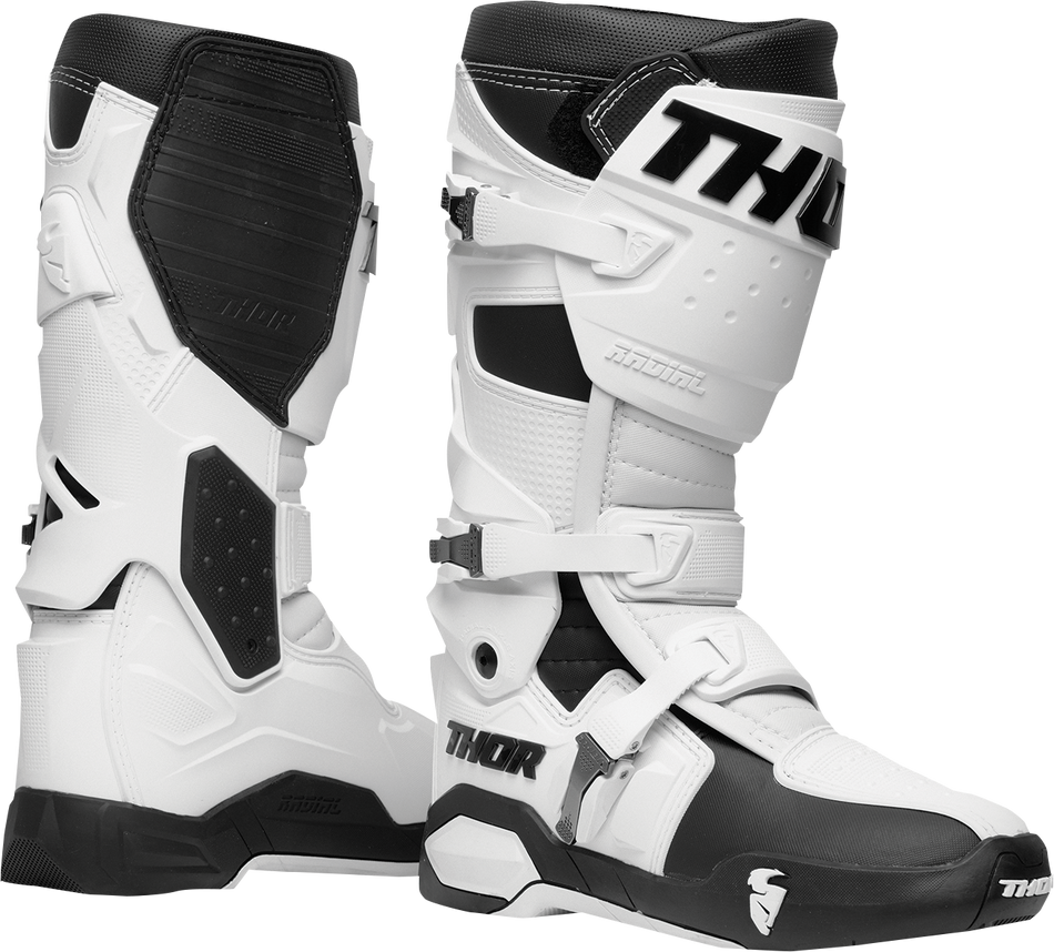 THOR Radial Boots - White - Size 7 3410-2271