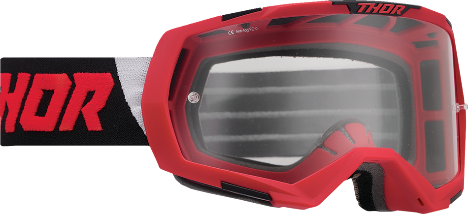 THOR Regiment Goggles - Red/Black - Clear 2601-2800
