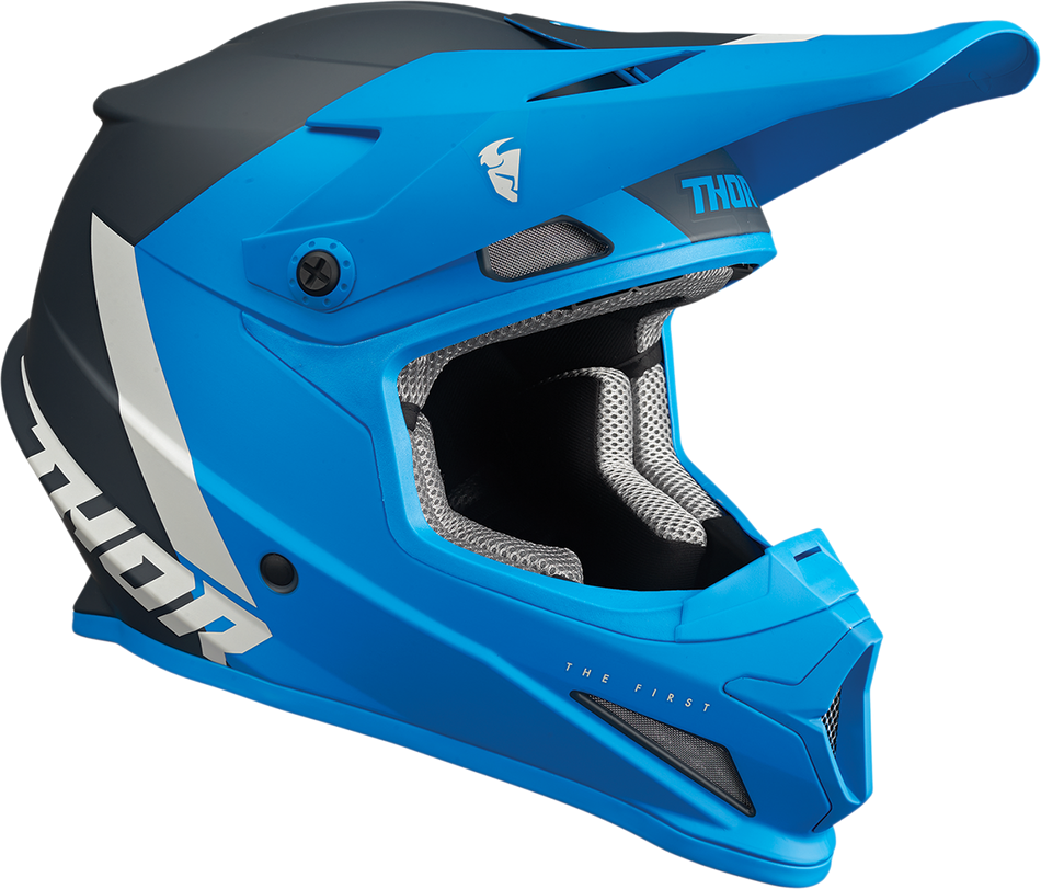 THOR Sector Helmet - Chev - Blue/Light Gray - Medium 0110-7330