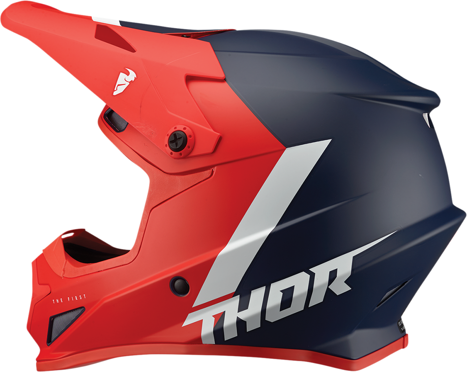 THOR Sector Helmet - Chev - Red/Navy - Large 0110-7323