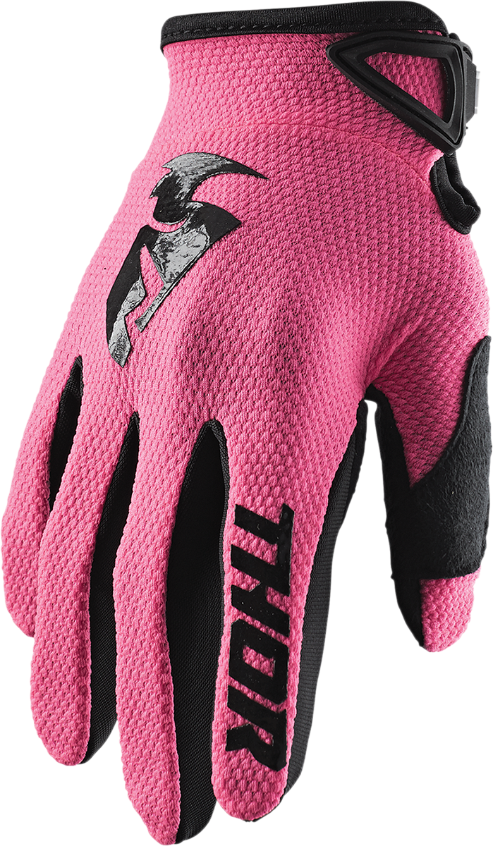 THOR Women's Sector Gloves - Pink - Large 3331-0189