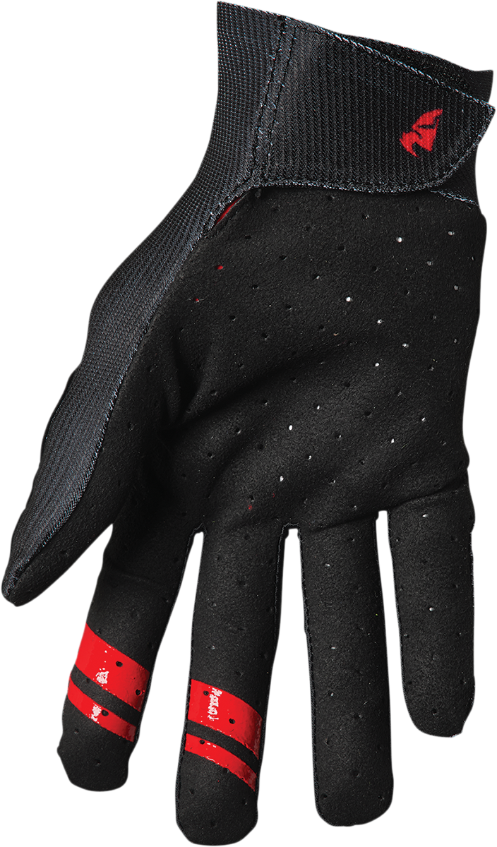 THOR Intense Team Gloves - Black/Red - XS 3360-0038