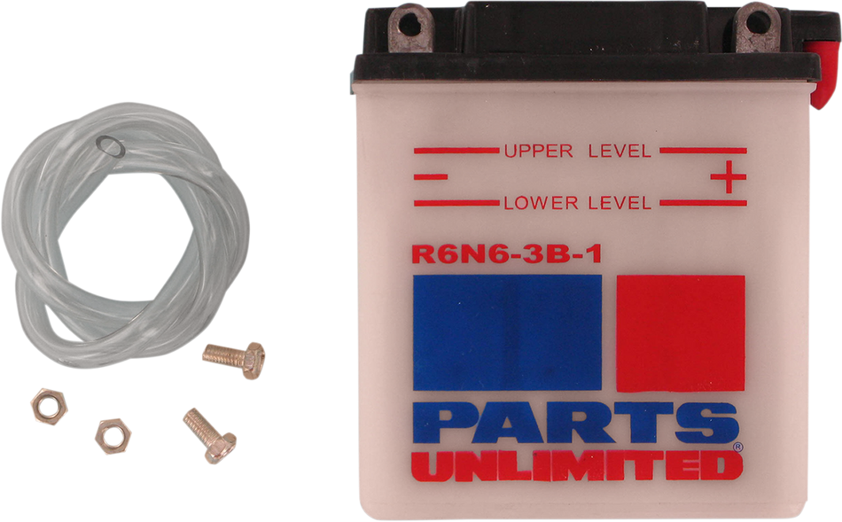 Parts Unlimited Conventional Battery 6n6-3b-1