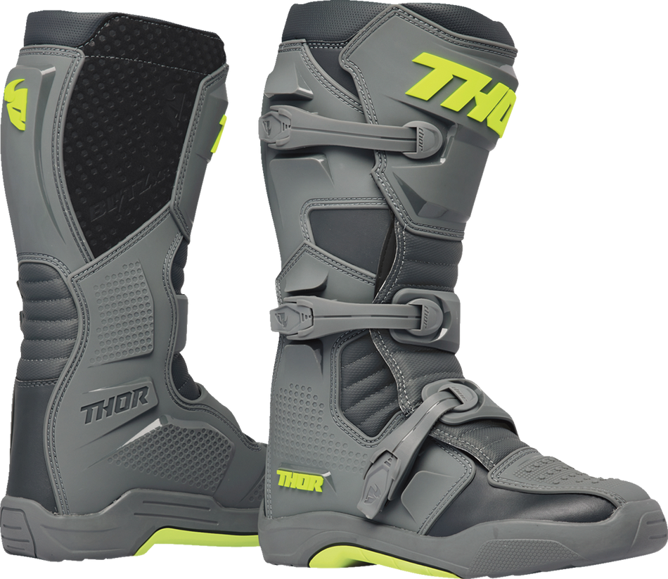 THOR Blitz XR Boots - Gray/Charcoal - Size 12 3410-3096