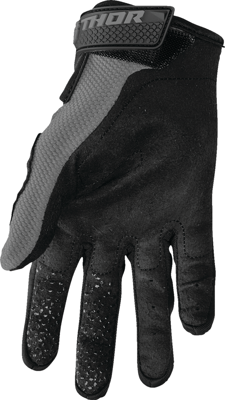 THOR Youth Sector Gloves - Gray/White - Large 3332-1752