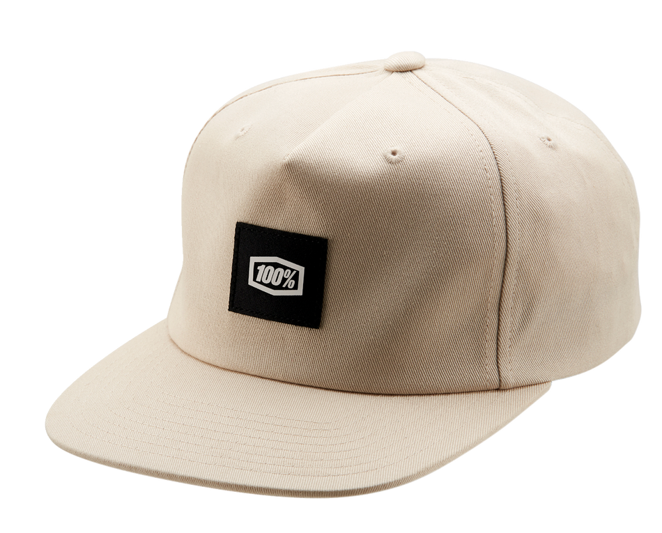 100% Lincoln Snapback Hat - Stone - One Size 20088-289-01