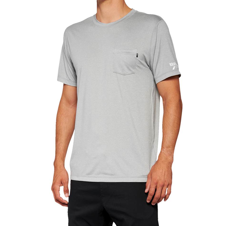 100% Mission Athletic T-Shirt - Gray - XL 20014-00008