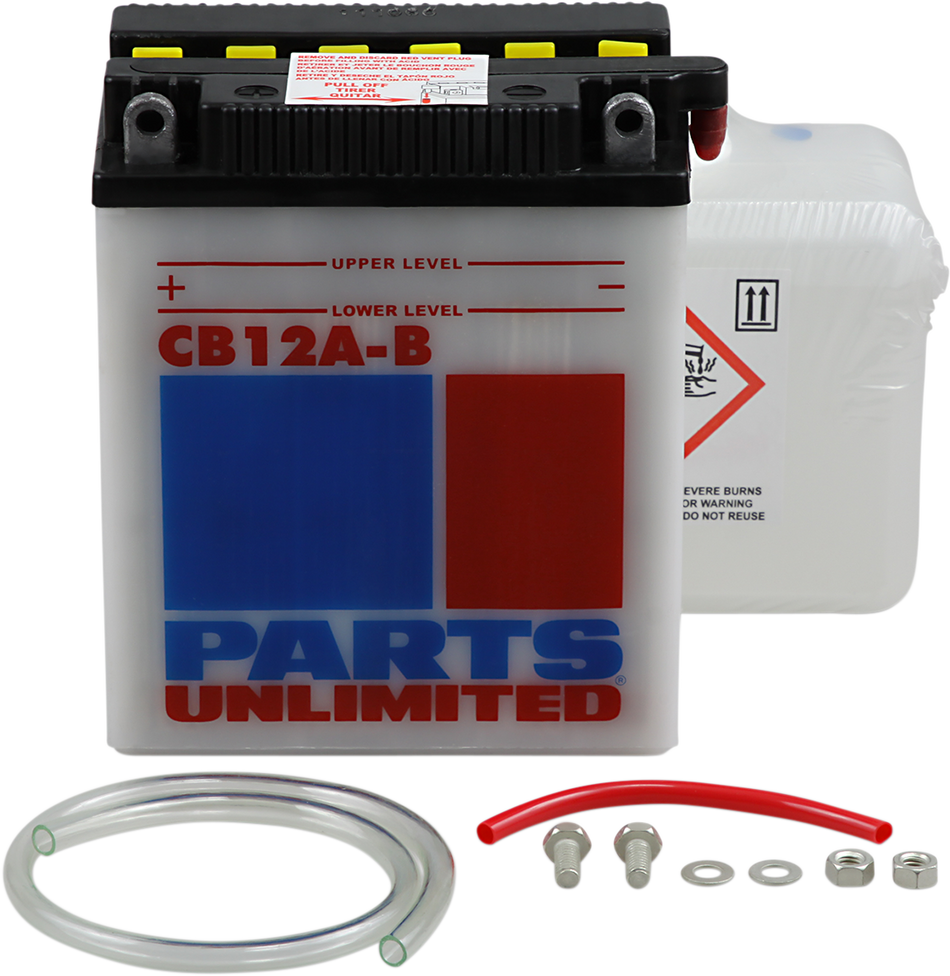 Parts Unlimited Battery - Yb12a-B Cb12a-B-Fp