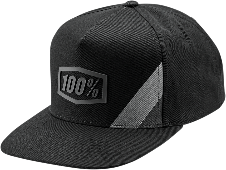 100% Cornerstone Trucker Hat - Black/Gray 20050-057-01