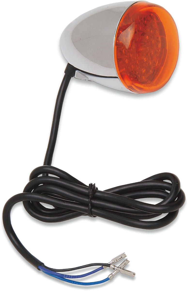 CHRIS PRODUCTS Turn Signal - LED - Chrome/Red 8500A-LED