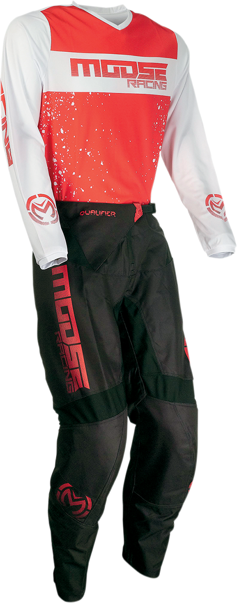 MOOSE RACING Qualifier Jersey - Red/White - 2XL 2910-6649