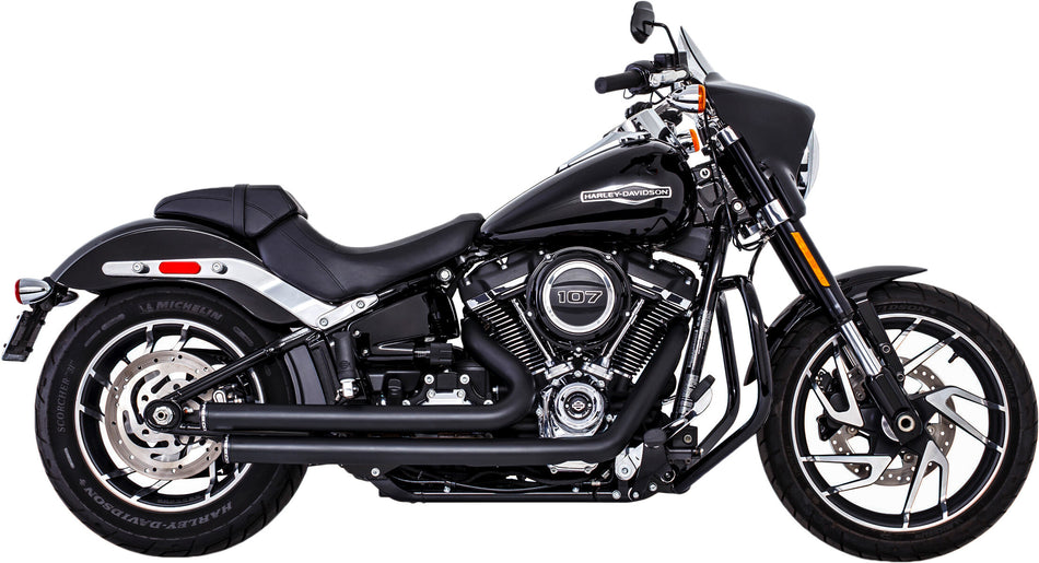 FREEDOM Independence Staggered Black W/Black Tip M8 Softail HD00748