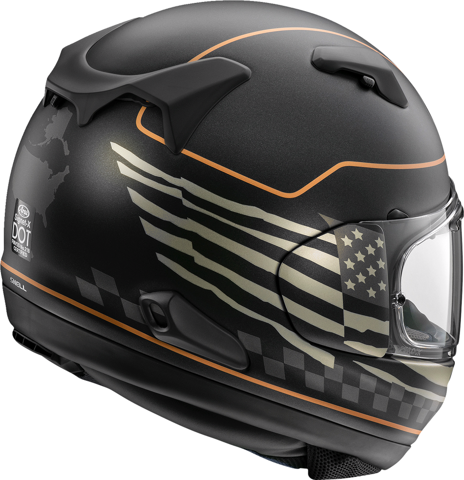 ARAI Signet-X Helmet - US Flag - Black Frost - XL 0101-15957