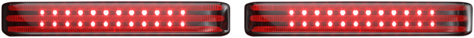 CUSTOM DYNAMICS Saddlebag LED Lights - Sequential - Chrome/Smoke PB-SBSEQ-BCM-CS