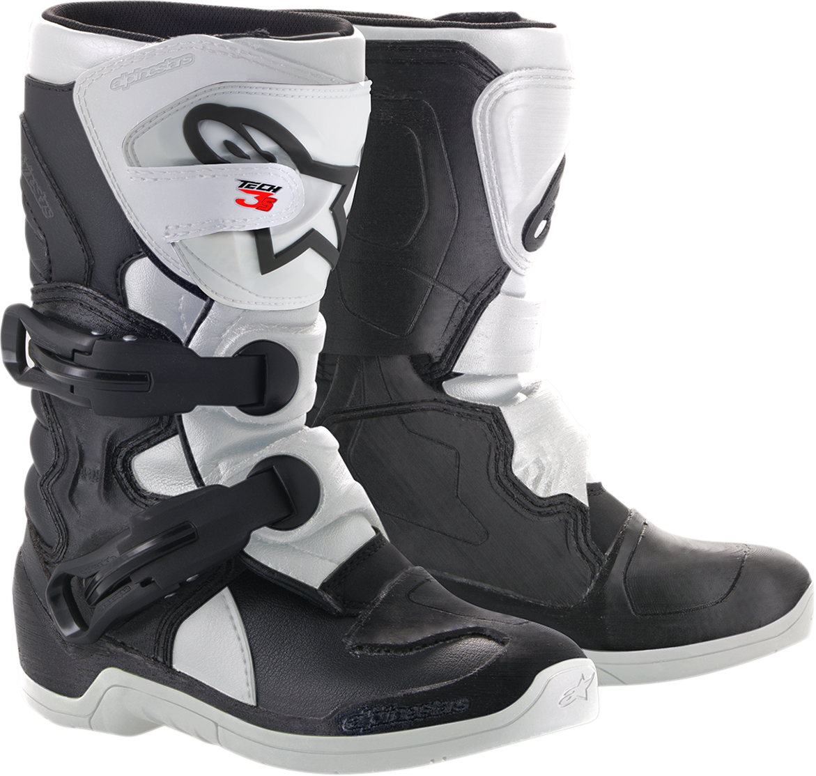 Alpinestars Youth Tech 3S Boots - Black/White - US 1 2014518-12-1