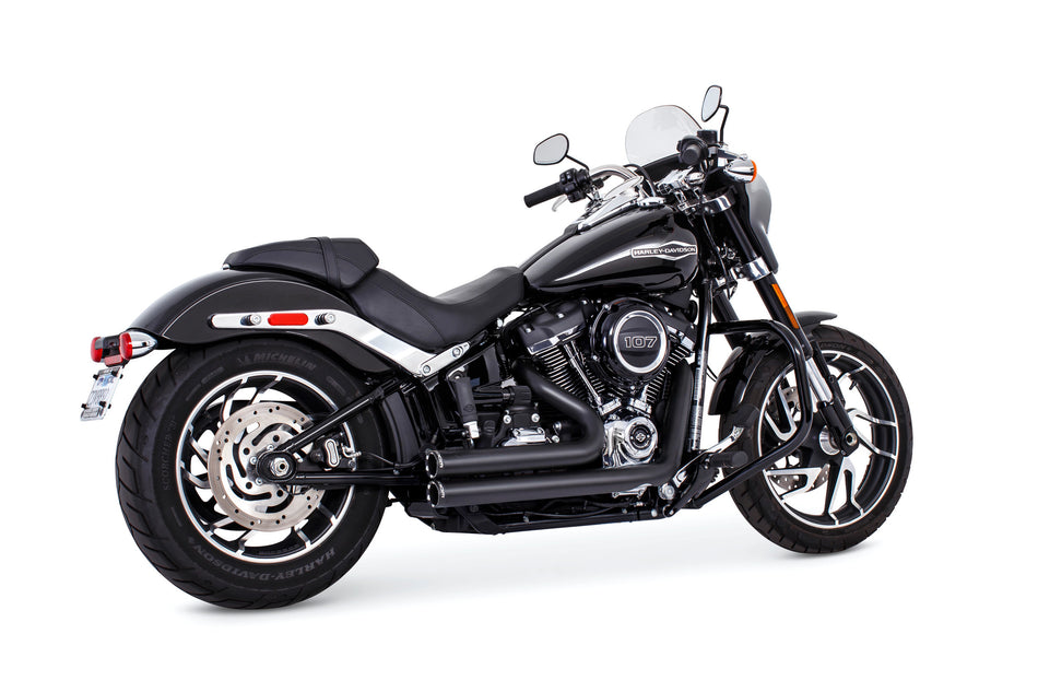 FREEDOM Independence Shorty Black W/Black Sculptd Tip M8 Softail HD00734