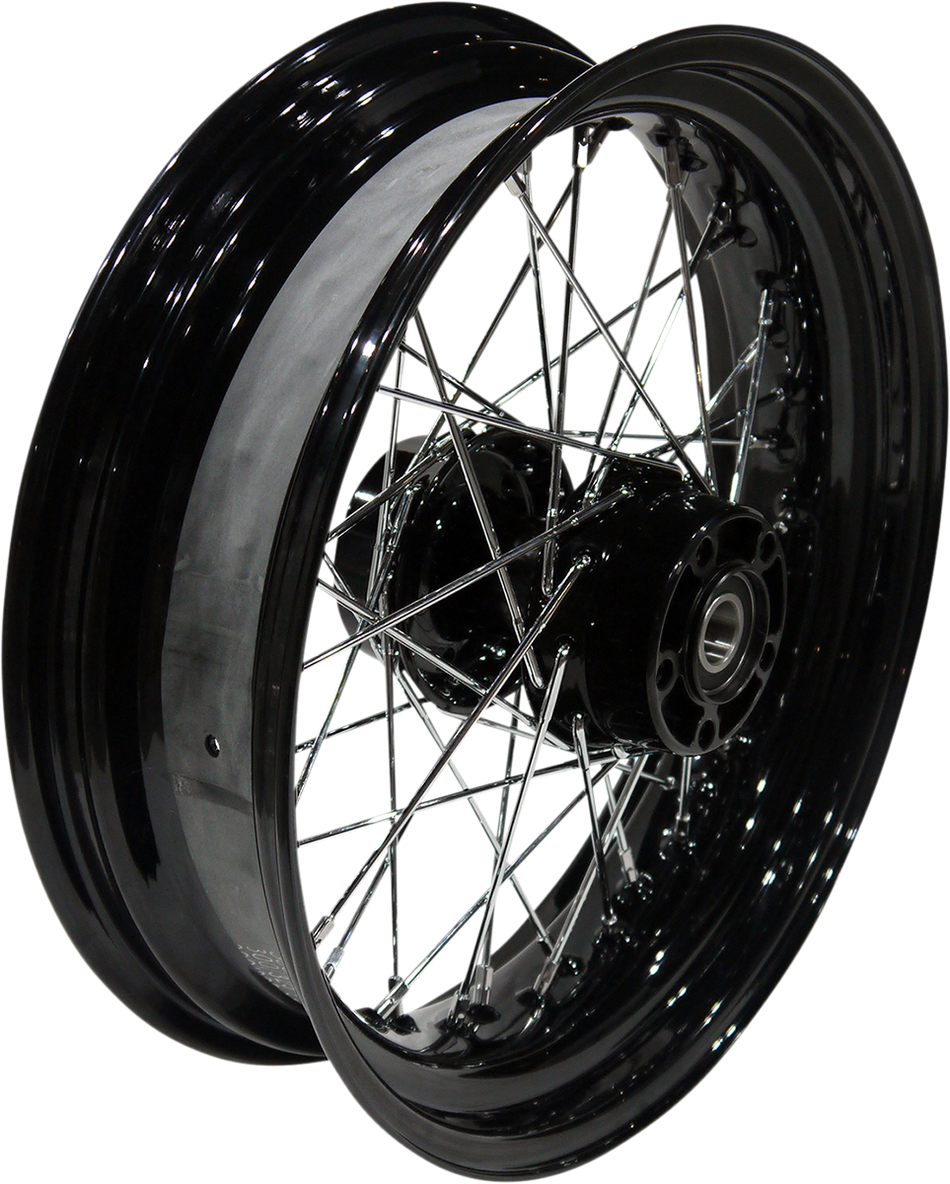 DRAG SPECIALTIES Rear Wheel - Single Disc/No ABS - Black - 17"x4.50" - '08-'17 FXD 64409B