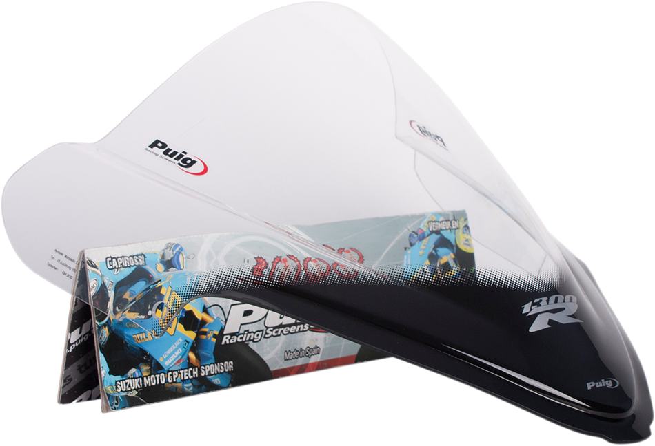 PUIG HI-TECH PARTS Race Windscreen - Clear - Hayabusa 4826W