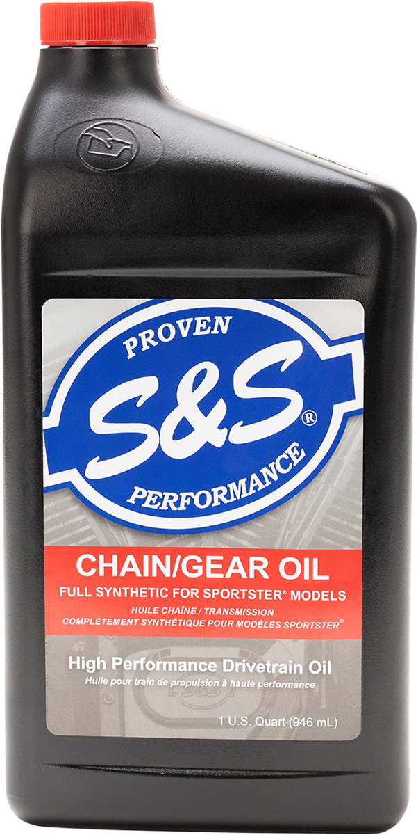 S&S CYCLE Synthetic Chain/Gear Oil - 1 U.S. quart 153763