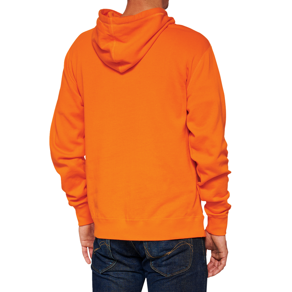 100% Hoodie Icon - Orange - Small 20029-00020