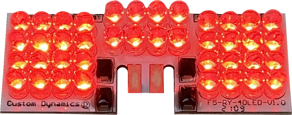 CUSTOM DYNAMICS LED Fender Tip Boards - Red Dual-Intensity GEN-FT-R-D