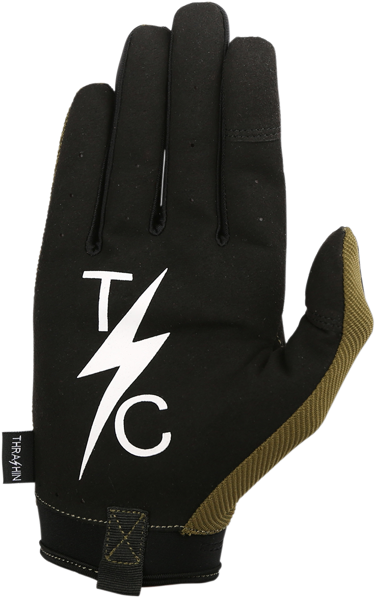 THRASHIN SUPPLY CO. Covert Gloves - Tactical Green - Medium CVT-06-09