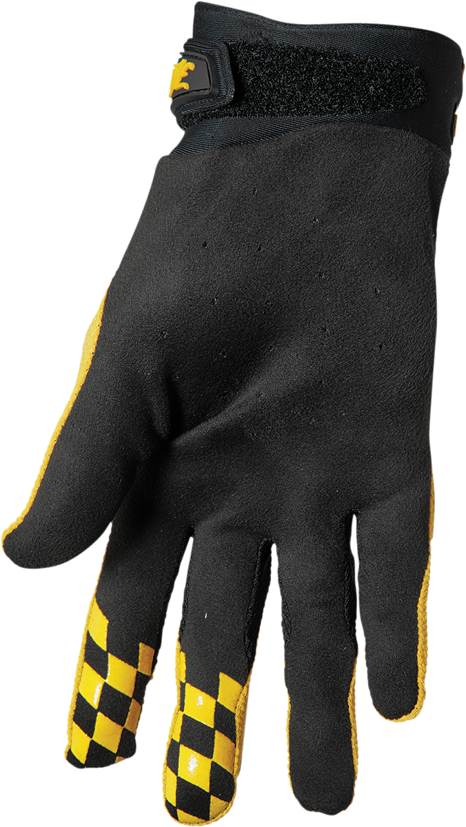 THOR Hallman Digit Gloves - Black/Yellow - Medium 3330-6778