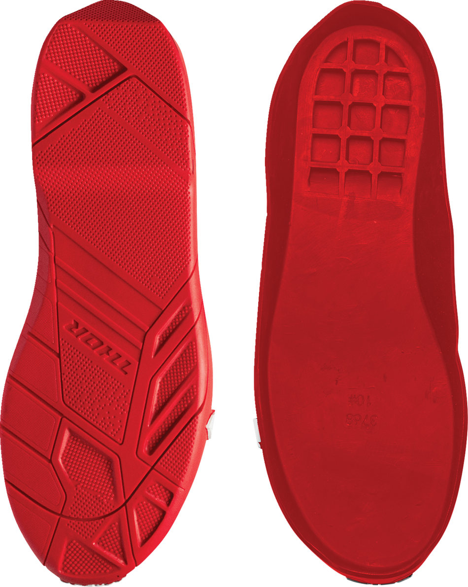 THOR Radial Boots Replacement Outsoles - Red - Size 7-8 3430-0997
