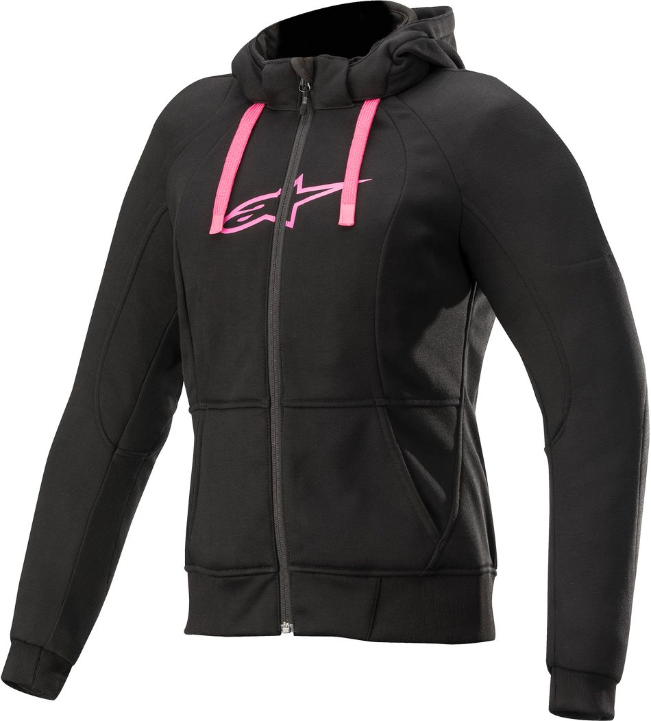 ALPINESTARS Women's Sport Jacket/Hoodie - Black/Pink- 2XL 4210920-1039-2X