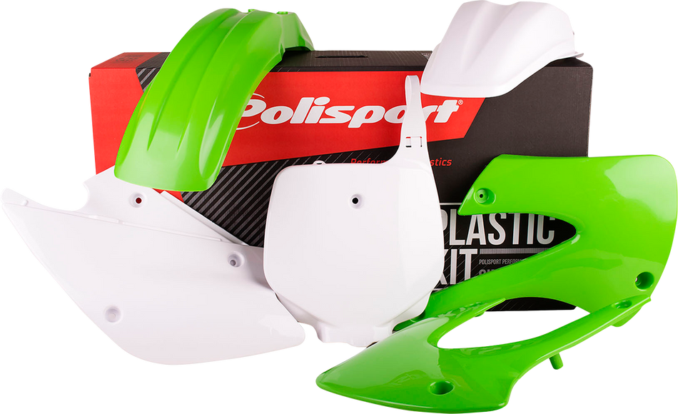 POLISPORT Body Kit - Complete - OEM Green/White - KX 85 90541