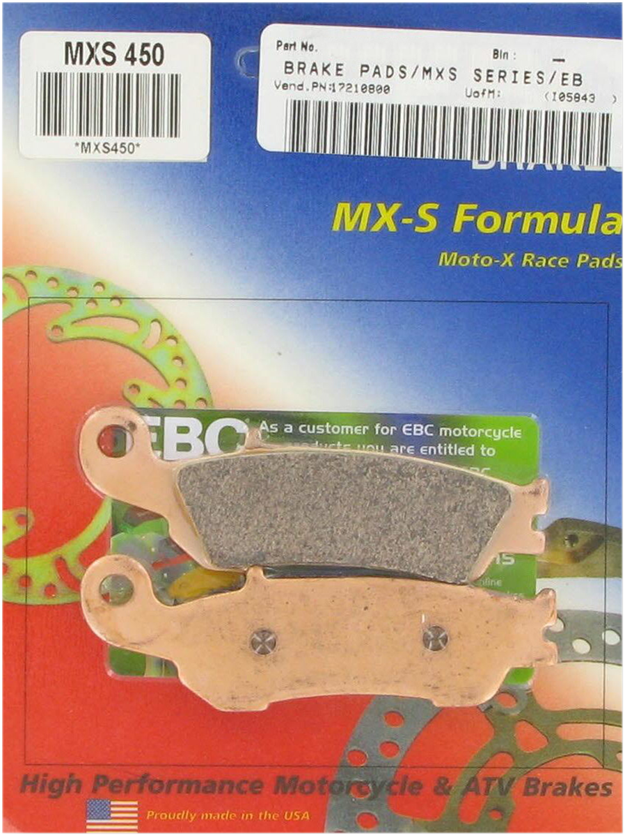 EBC MXS Brake Pads - MXS450 MXS450