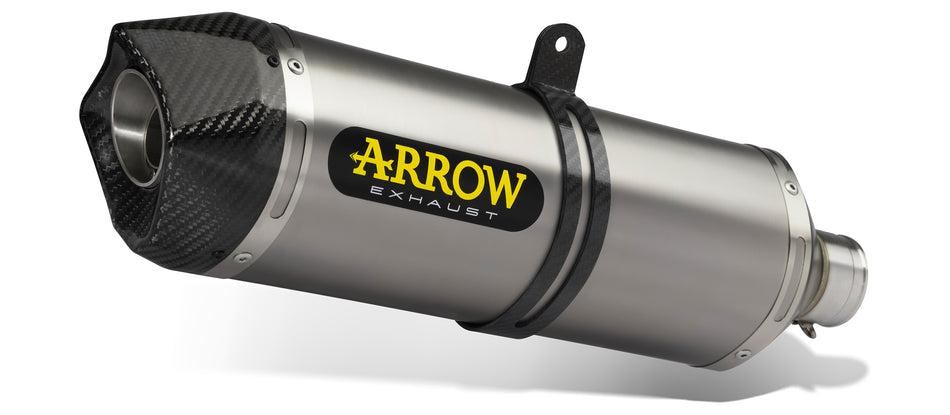 Arrow Bmw C650 Sport'16/20 Homol. Alumin. Dark Race-Tech Silencer With Carbon End Cap For 73009mi Link Pipe  73512akn